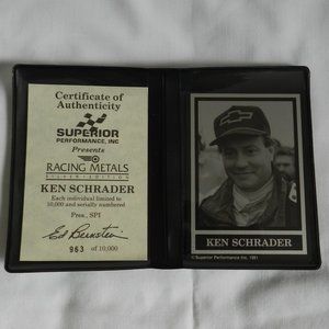 Superior Performance Racing Metal Card - 1991 Silver Ed.  Ken Schrader #963